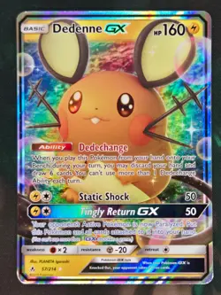 Dedenne GX 57/214 Holo GX Rare Unbroken Bonds LP+ Pokemon - Image 1