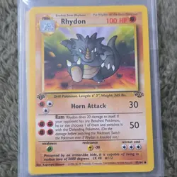 Pokemon Rhydon Base Set 1st Edition 45/64 English Pokemon TCG - Image 2