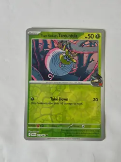 Team Rocket's Tarountula 019/182 Common Destined Rivals Pokemon Reverse Holo NM - Image 1