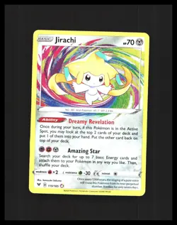 Jirachi AMAZING RARE SWSH04 Vivid Voltage 119/185 HOLO Pokemon - Image 1