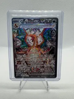 Pokemon TCG Charizard EX Card Scarlet Violet Obsidian Flames 223/197 - Image 1