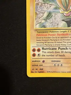 Giovanni's Machamp Holo Rare Gym Challenge 6/132 MP - Image 2