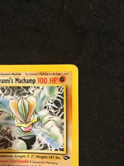 Giovanni's Machamp Holo Rare Gym Challenge 6/132 MP - Image 4