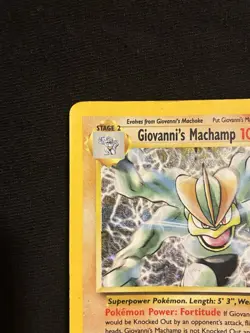 Giovanni's Machamp Holo Rare Gym Challenge 6/132 MP - Image 5