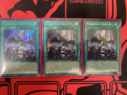 YuGiOh Playset 3x Forbidden Droplet BROL-EN090 Brothers of Legend 1st Edition NM - Image 1