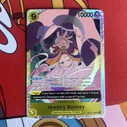 One Piece Card Game🏴‍☠COLOR: YELLOW OP13-108 JEWELRY BONNEY SR FOIL NM TCG ENG - Image 1