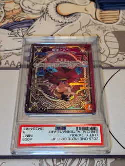 2025 One Piece OP11 JP Luffy-Tarou Special Alternate Art ST18-005 PSA 9 Mint... - Image 4
