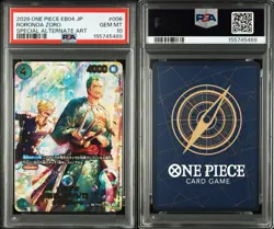 2026 One Piece EB04 JP Roronoa Zoro PRB02-006 SP Bubble Alt Art PSA 10 Gem Mint - Image 4