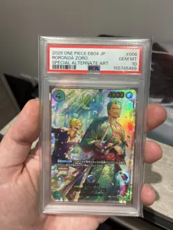 2026 One Piece EB04 JP Roronoa Zoro PRB02-006 SP Bubble Alt Art PSA 10 Gem Mint - Image 5