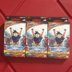 DRAGON BALL SUPER CARD GAME: CROSS SPIRITS PREMIUM PACK SET 05 FACTORY SEALED(3) - Image 1