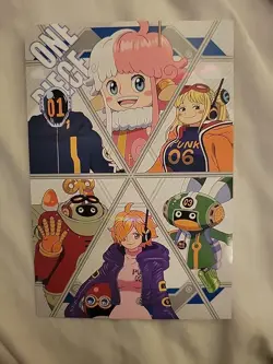 6 Satellites Holo Japanese One Piece Anime Ensky Egghead Bromide Large Card - Image 2