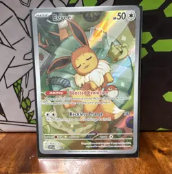 Pokemon Eevee 173 SV Promo Holo Basic Card HP50 Reckless Charge - Image 1