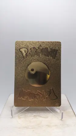 1999 WOTC Pokemon Charizard 120HP Gold Foil Metal Fan Art Card 4/102 - Image 2