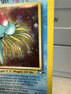 Pokemon TCG Card Misty's Tentacruel Gym Heroes 10/132 Unlimited Holo Rare - Image 2