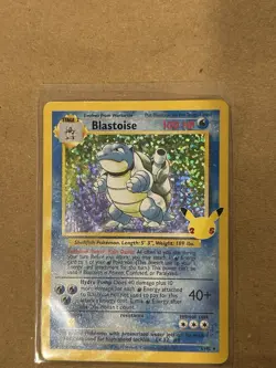 Pokemon TCG Blastoise 2/102 Celebrations Holo Card 25th Anniversary NM - Image 5