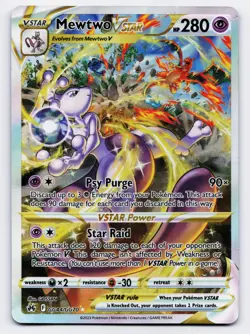 Mewtwo VSTAR [GG44/GG70] SWSH: Crown Zenith Ultra Rare [Pokemon Card English] - Image 1