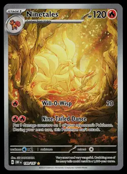 Pokemon Card - Ninetales Obsidian Flames 199/197 Illustration Rare - Image 1