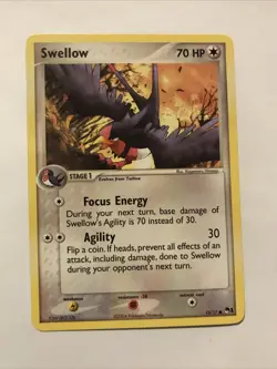 Swellow 15/17 Pop Series 1 Regular Pokemon TCG Promo Card - Image 1