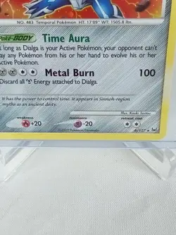 Dialga 6/127 Rare Holo Pokemon Card 2009 - Image 3