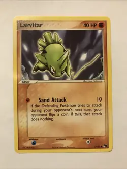 Pokemon Larvitar #11/17 Common - 2004 Pop Series 1 Promo Card - Image 1