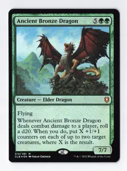 Ancient Bronze Dragon Foil Mythic Baldurs Gate Magic the Gathering MTG Card NM - Image 1