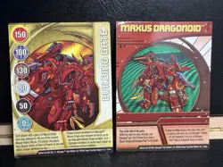 Bakugan TCG Pyrus Maxus Dragonoid 7 In 1 COMPLETE || + Tin & 2 Cards - Image 4