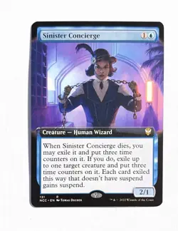 Sinister Concierge ~ MTG Streets of New Capenna ~ Extended Art #131 - Image 1