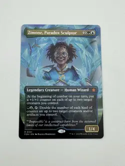 Zimone, Paradox Sculptor (Borderless) (NM) Foundations FDN #351 Mythic Magic MTG - Image 1