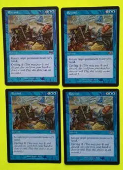 Magic the Gathering MTG Urza's Saga RESCIND X 4 LP/EX C 1998! - Image 1
