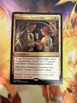 Prosperous Partnership MTG Commander: Streets of New Capenna NM x1 - Image 1