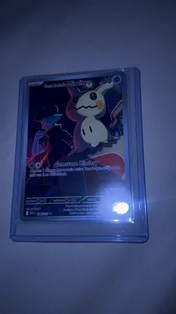 Pokemon Team Rocket's Mimikyu Full Art Holo Rare ASC 238/217 Psychic 60 HP - Image 4