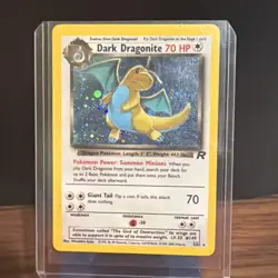 Pokemon Dark Dragonite 5/82 Holo Rare Team Rocket Card NM - Image 1
