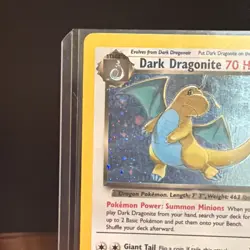 Pokemon Dark Dragonite 5/82 Holo Rare Team Rocket Card NM - Image 3