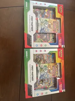 Pokemon TCG First Partner Illustration Collection Series 1 Box Lot of 2 - Image 1