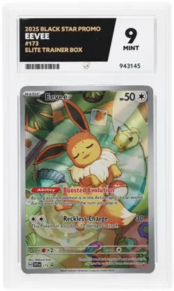 Eevee Promo SV173 Elite Trainer Box Illustration Rare Pokemon Card ACE 9 Mint - Image 1