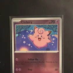 Clefairy Basic Reverse Holo 70 HP 30 Attack Pokemon Card - Image 1