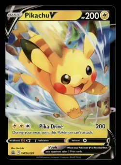 Pikachu V - SWSH285 - Black Star Promo - Pokemon Card - NM/M - Image 1