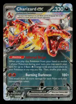 Charizard ex 125/197 Double Rare Obsidian Flames Pokemon Near Mint - Image 1