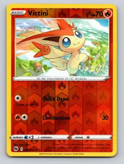 Victini 007/073 Uncommon Champion's Path Pokemon Reverse Holo NM - Image 1