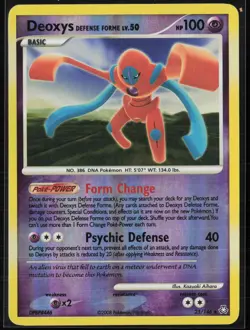 Deoxys Defense Forme 25/146 Rare Legends Awakened Pokemon Reverse Holo MP - Image 1
