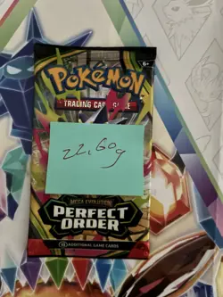 VERY HEAVY! 🔥22.60g Pokemon TCG Perfect Order Booster Pack Factory Sealed ✅ - Image 2