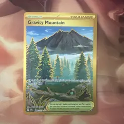 Gravity Mountain 250/191 Surging Sparks Holo Gold Hyper Rare Pokemon TCG - Image 1