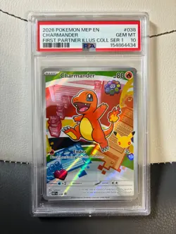 Pokemon Charmander 038 First Partner Promo Holo PSA 10 - Image 1