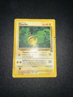 Pokemon TCG Pikachu 27 Black Star Promo WOTC HP/DMG - Image 1