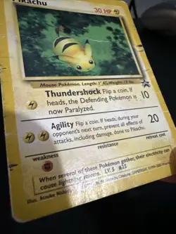 Pokemon TCG Pikachu 27 Black Star Promo WOTC HP/DMG - Image 5