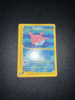 Pokemon TCG Corsola 102/165 Expedition Base Common MP - Image 1
