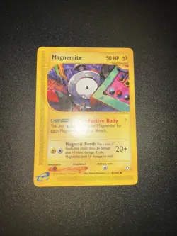 Pokemon TCG Magnemite 91/147 Aquapolis Common HP - Image 1