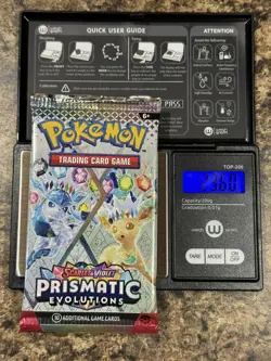 Pokemon Prismatic Evolutions VERY HEAVY 23.60g New Sealed Booster Pack God PackU - Image 1