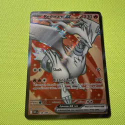 Reshiram ex Full Art Ultra Rare 158/086 White Flare Pokemon TCG - Image 1