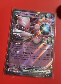 Pokemon TCG Team Rockets Mewtwo EX 081/182 Destined Rivals Double Rare - NM - Image 1